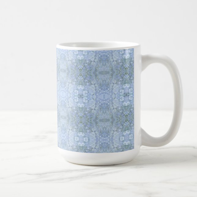 Vacker blå bokträdsbarkmönster kaffemugg (Höger)