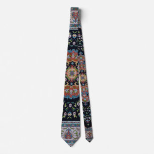 Vacker blå orientalisk antikt kilim-mattor slips
