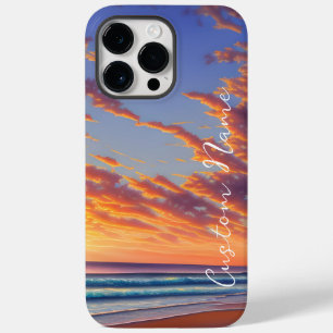 Vacker blå turkos Ocean Sunset