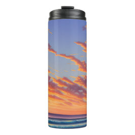 Vacker blå turkos Ocean Sunset