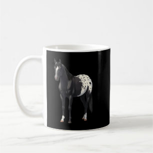 Vacker Black Blanket Appaloosa Horse Lover Gift Kaffemugg