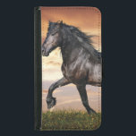 Vacker Black Horse Plånboksfodral För Samsung Galaxy S5<br><div class="desc">Vacker Black Horse</div>