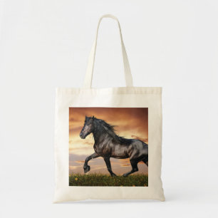 Vacker Black Horse Tygkasse