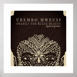 Vacker Black Woman Poster