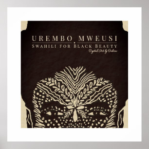 Vacker Black Woman Poster