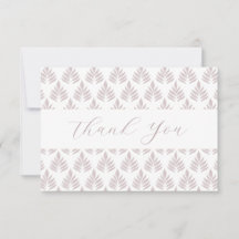 Vacker blad-mönster platt tack-kort