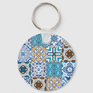 🤩 Vacker blandning av Azulejos Nyckelring