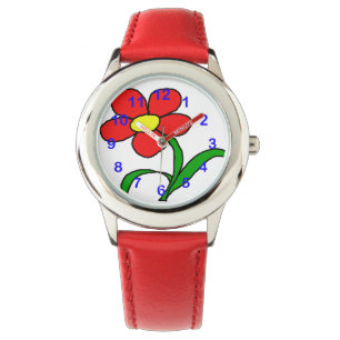 Vacker blombukett armbandsur