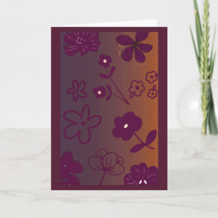Vacker blomdesign kort