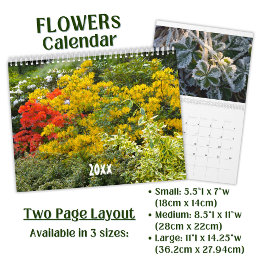 Vacker blomfotografering kalender