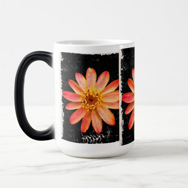 Vacker blomma magisk mugg (Vänster)