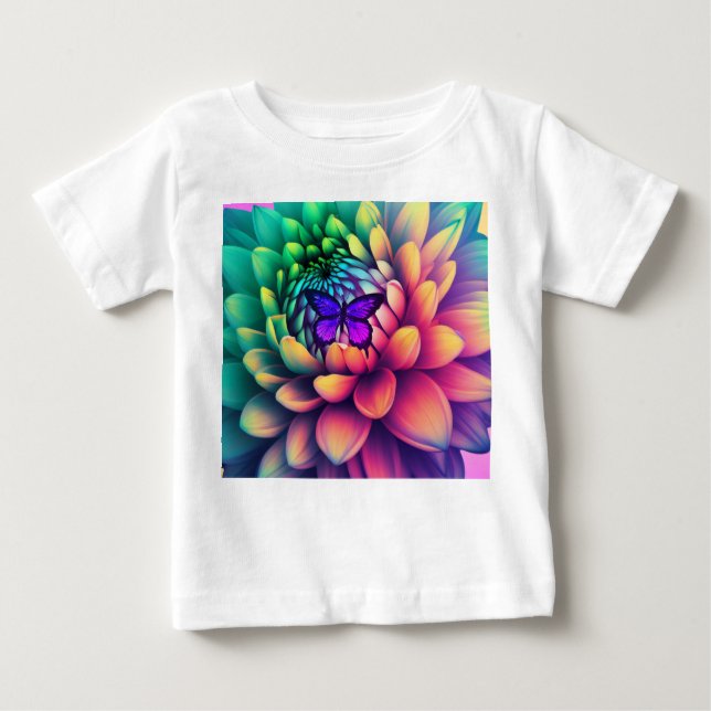 Vacker blomma t shirt (Framsida)