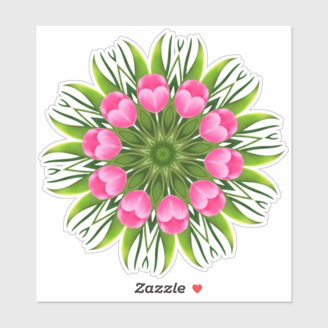Vacker blommandaladesign-79358 klistermärken (Ark)