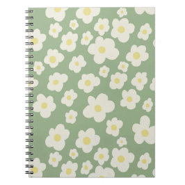 Vacker blommande anteckningsbok. anteckningsbok