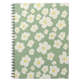 Vacker blommande anteckningsbok. anteckningsbok