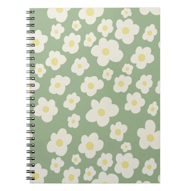 Vacker blommande anteckningsbok. anteckningsbok (Framsidan)