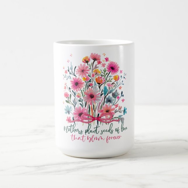 Vacker Blommig Mors Dag Kaffemugg (Center)