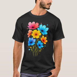 Vacker blommig t-shirt