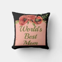 Vacker blommig världens bästa mamma