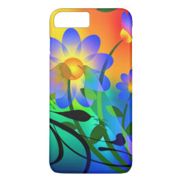 vacker blommigt för smart färgad