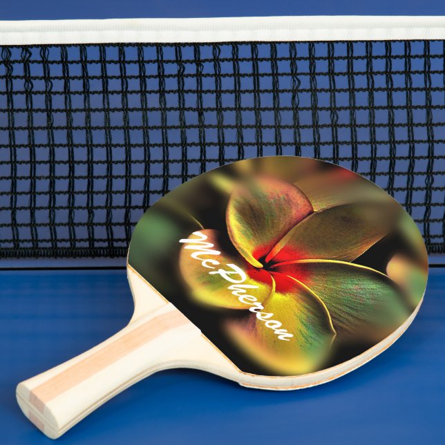 Vacker blomning med suddig kant Anpassa Pingisracket (Insitu)