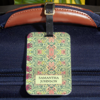 Vacker blomster elegant William Morris inspirerad Bagagebricka