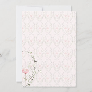 Vacker blomster  inbjudningar