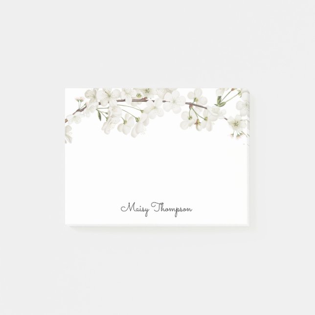 Vacker Blomster Namn Post-it Block (Framsida)