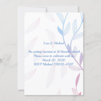 Vacker blomster ram inbjudningar