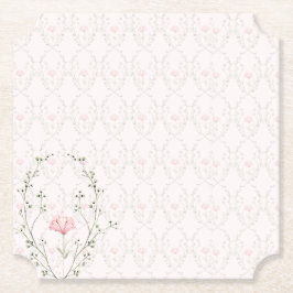 Vacker blomster  underlägg papper