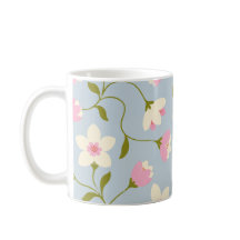 Vacker blomsterblomsterkopp
