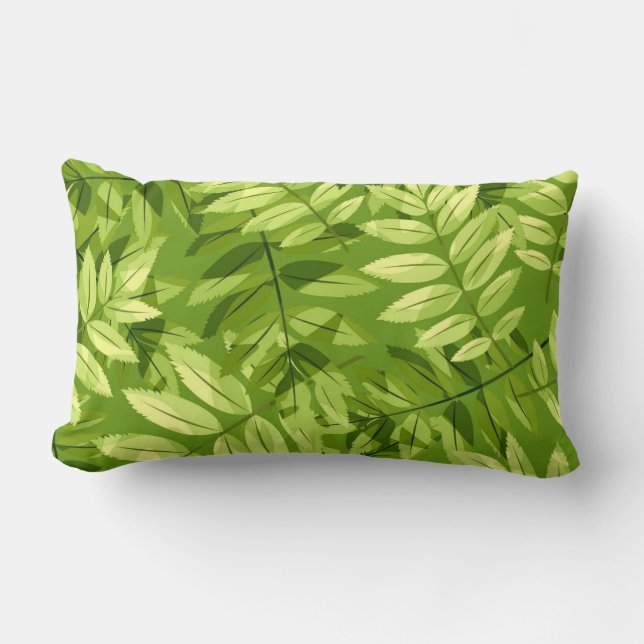 Vacker blomsterdekoration iögonfallande  lumbarkudde (Framsida)