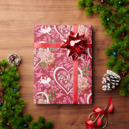 Vacker blomsterdesign presentpapper