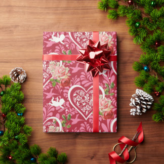 Vacker blomsterdesign presentpapper