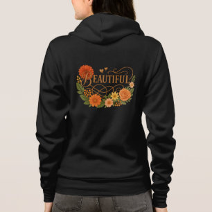 Vacker blomsterkonst Elegant broderad stil T Shirt
