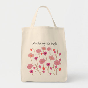 Vacker blomsterrik mor till bruden tygkasse
