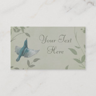 Vacker Blue Bird Visitkort