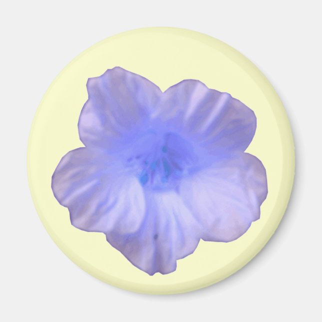 Vacker Blue Nasturtium Magnet (Framsidan)