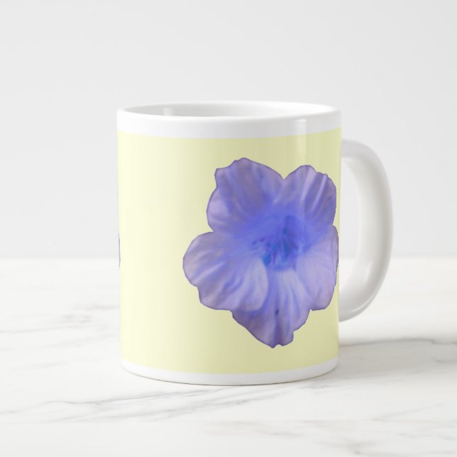 Vacker Blue Nasturtium Mugg Jumbo Mugg (Framsida höger)