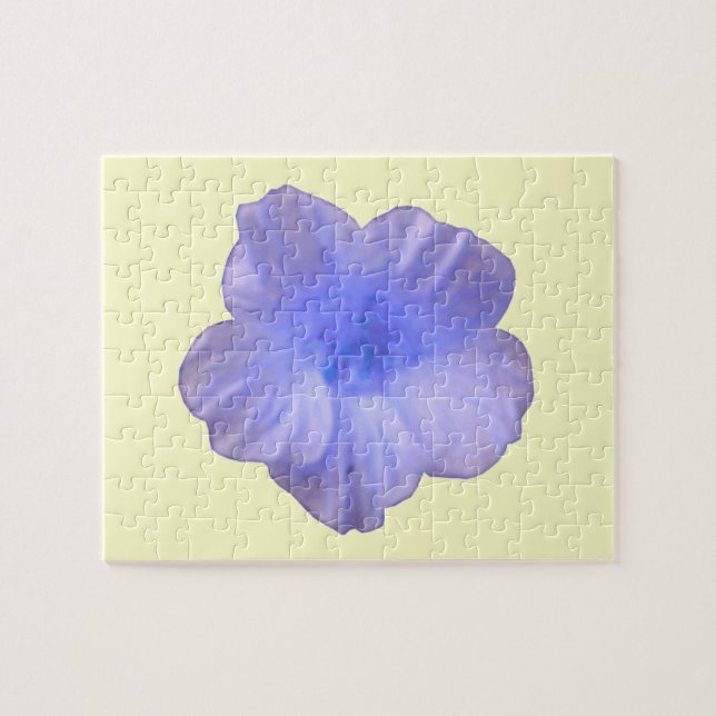 Vacker Blue Nasturtium Puzzle Pussel (Horisontell)