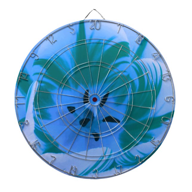 Vacker Blue Tulip Dart Board Piltavla (Framsidan)