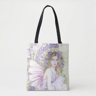 Vacker Bluebell Fairy Tote Bag Tygkasse