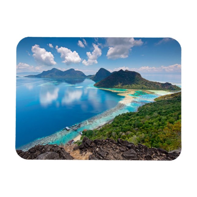 Vacker | Bohey Dulang-ön överst Magnet (Horisontell)