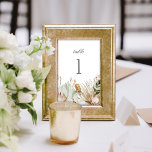 Vacker Boho botaniskt bröllopsmottagning Bordsnummer<br><div class="desc">Det här vackra bordsnumret i bröllop har vackra boho botanicals och elegant typografi. Tillsammans skapar dessa inslag en strålande meny, men elegant bröllop, som skulle vara perfekt för ett romantiskt bröllop när som helst på året. Den här designen koordinerar med vår vackra Boho Botanical bröllop-svit. Se samlingen för fler objekt!...</div>