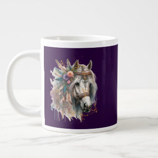 Vacker Boho-häst Jumbo Mugg