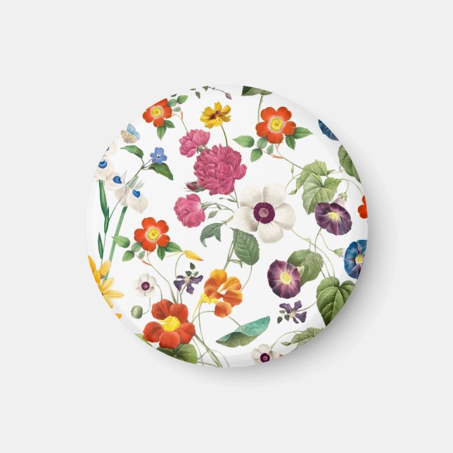 Vacker botanisk akvarell magnet (Framsidan)