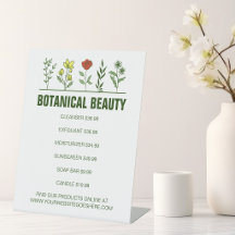 Vacker botanisk hudvård Spa-företagets produkter