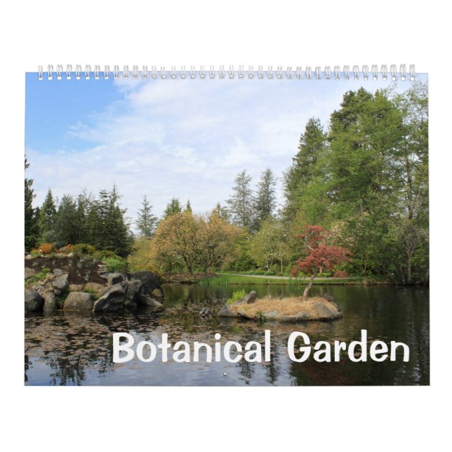 Vacker botanisk trädgård kalender (Omslag)