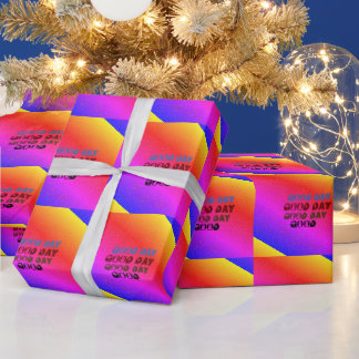 Vacker BRA DAY RED ROSA BLUE MANDALA Presentpapper