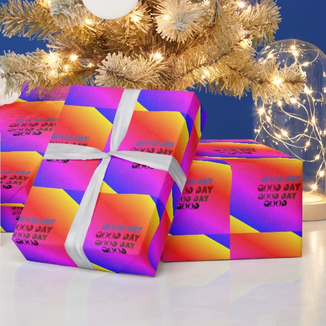 Vacker BRA DAY RED ROSA BLUE MANDALA Presentpapper (Helgdagar)